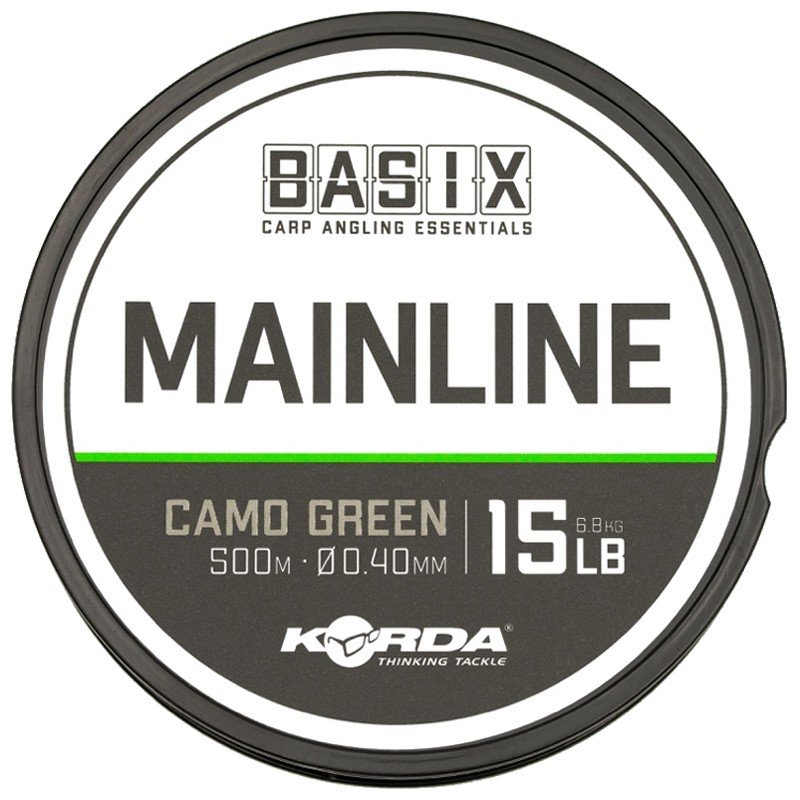 Korda Basix Camo Green Mainline 500m