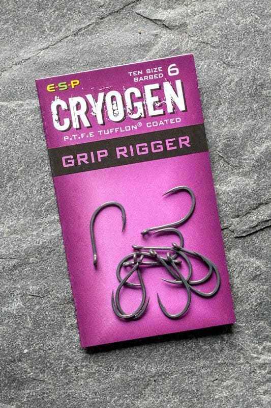 ESP Cryogen Grip Rigger Hooks Barbed Pack of 10