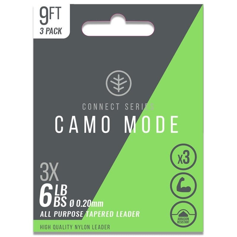 Wychwood Camo Mode Tapered Leaders Pack of 3