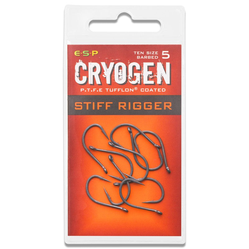 ESP Cryogen Stiff Rigger Hooks Barbed Pack of 10