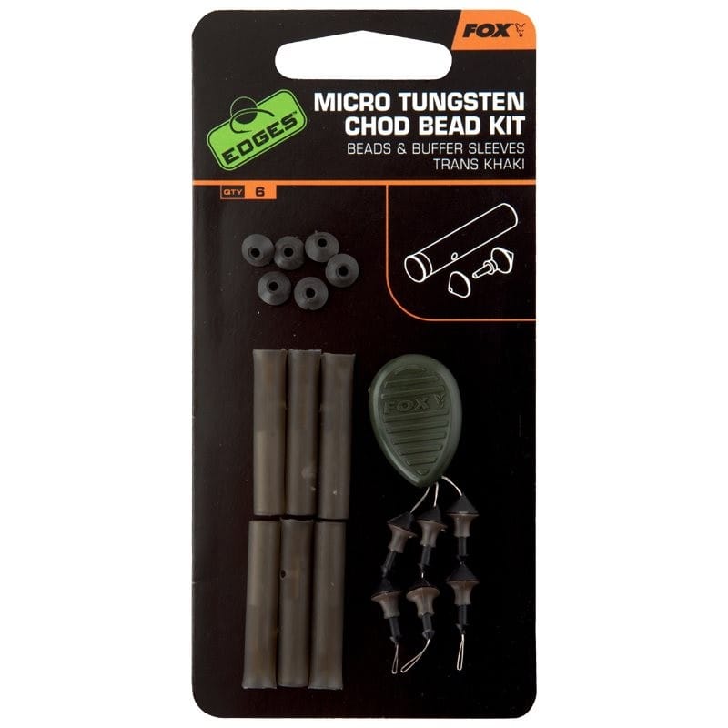 Fox Edges Micro Tungsten Chod Bead Kit Pack of 6