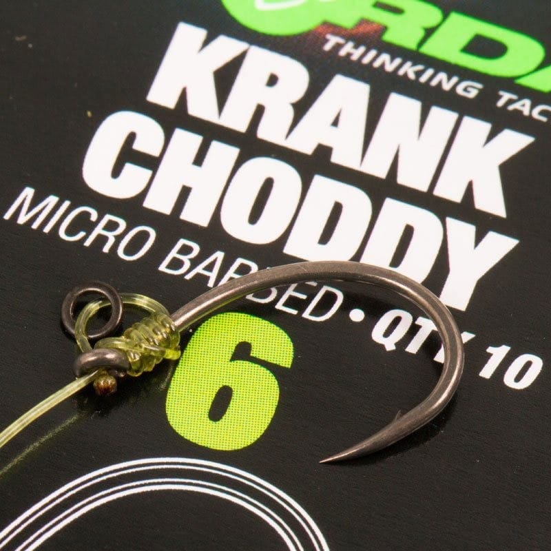 Korda Krank Choddy Barbless Carp Hooks Pack of 10