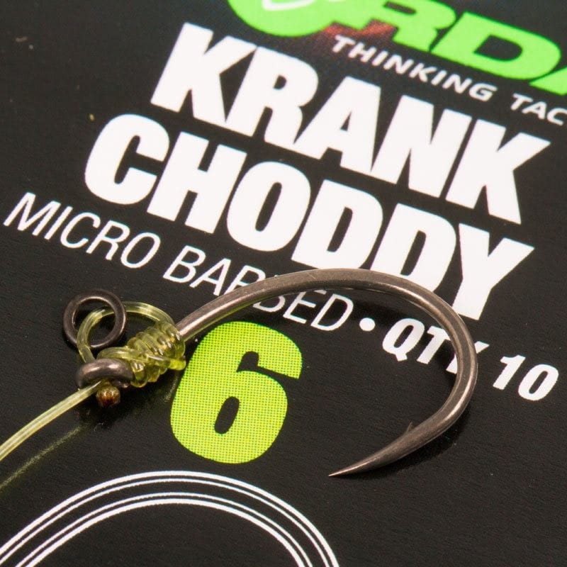 Korda Krank Choddy Micro Barbed Carp Hooks Pack of 10