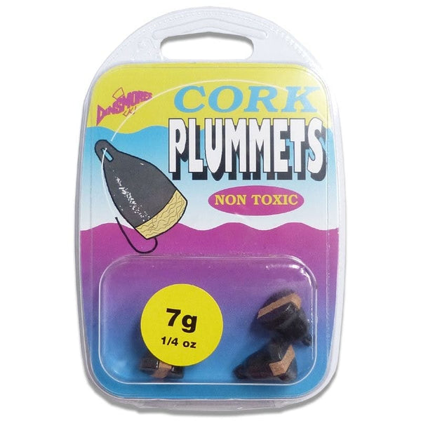Dinsmores Cork Plummets Pack of 3